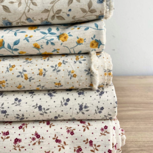 Linho Misto Estampado - Florais (1/2 metro)